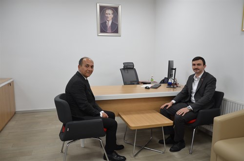 Kaymakamımız Sayın İbrahim PELİT, Veda Ziyaretleri Kapsamında Ziraat Bankası Çeltik Şube Müdürü Sn. Serkan BİÇER'i Ziyaret Etti